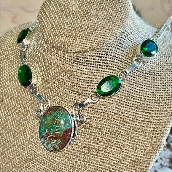 Chrysocolla Pendant Necklace - Picture 10 of 11